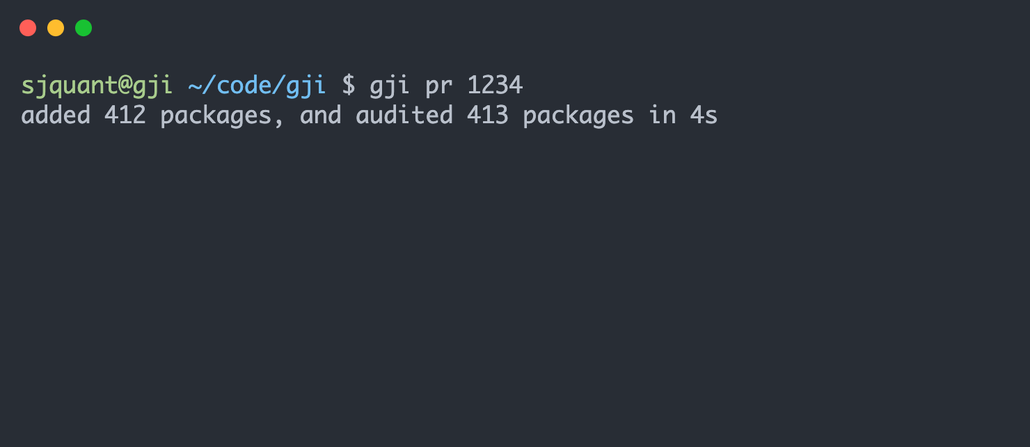 gji pull request worktree flow